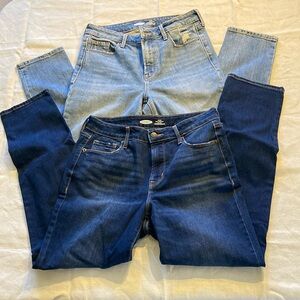 Old Navy 2 pairs Power Slim Straight sz 8